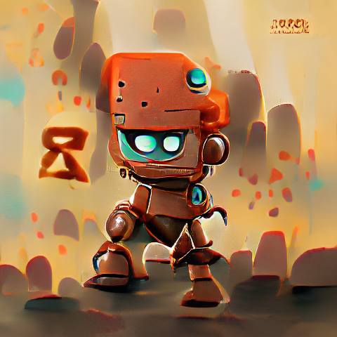 Brave little Rusty Roboz after 4000 iterations