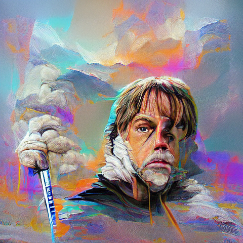 Luke Skywalker generated with VQGAN and CLIP