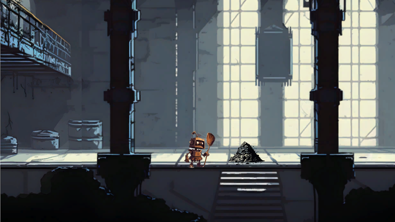 Metroidvania game using AI generated art