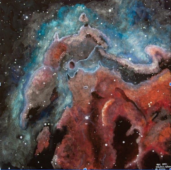 NGC 2174 Cabeza de mono, original artwork by JuliaArt